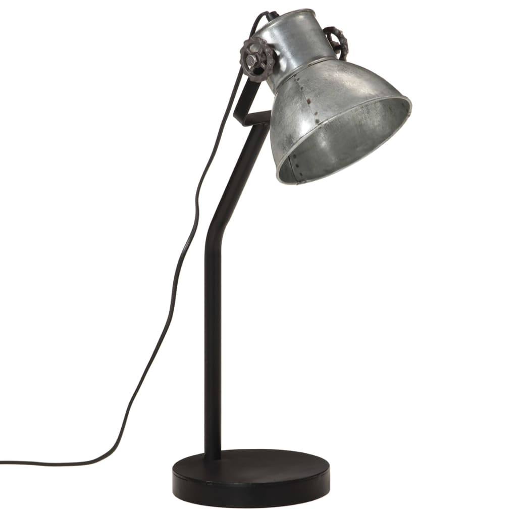 Desk Lamp 25 W Vintage Silver 17x17x60 cm E27