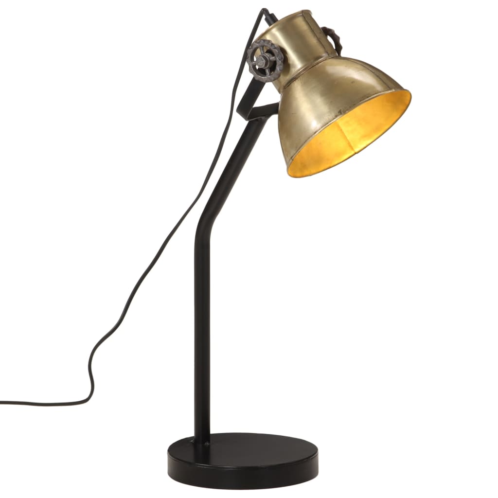 Desk Lamp 25 W Antique Brass 17x17x60 cm E27