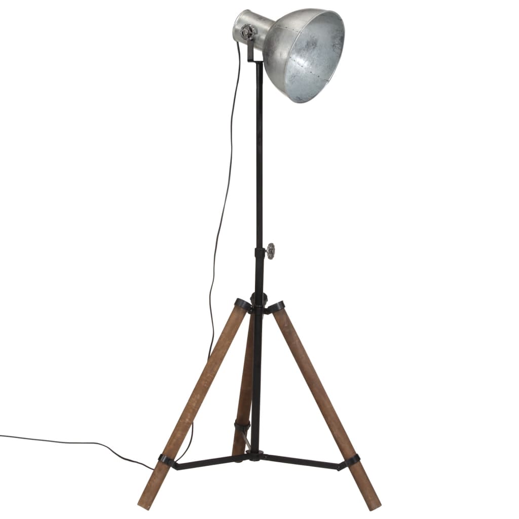 Floor Lamp 25 W Vintage Silver 75x75x90-150 cm E27