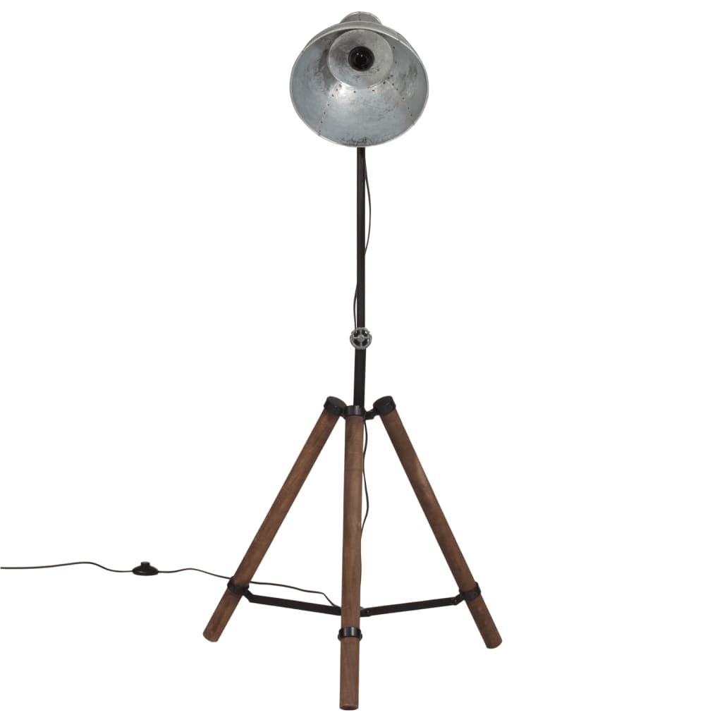 Floor Lamp 25 W Vintage Silver 75x75x90-150 cm E27