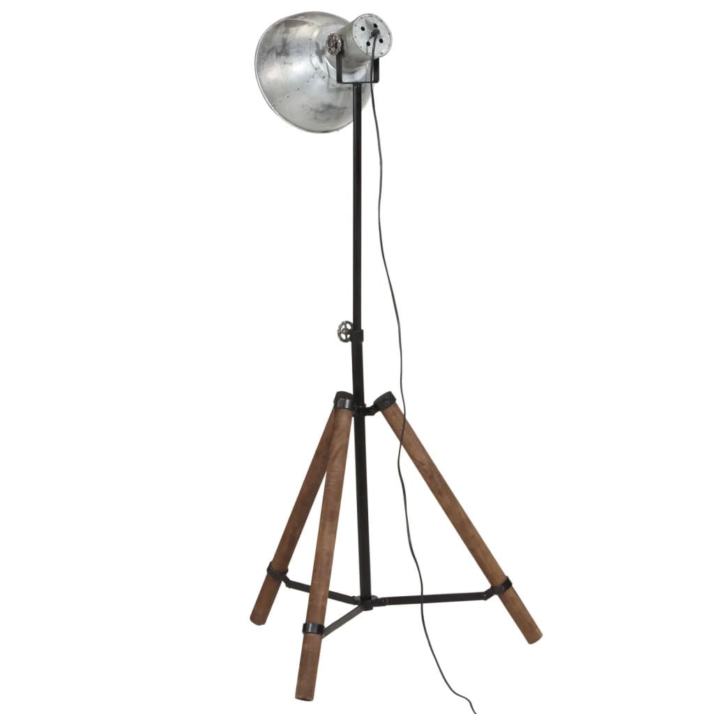 Floor Lamp 25 W Vintage Silver 75x75x90-150 cm E27