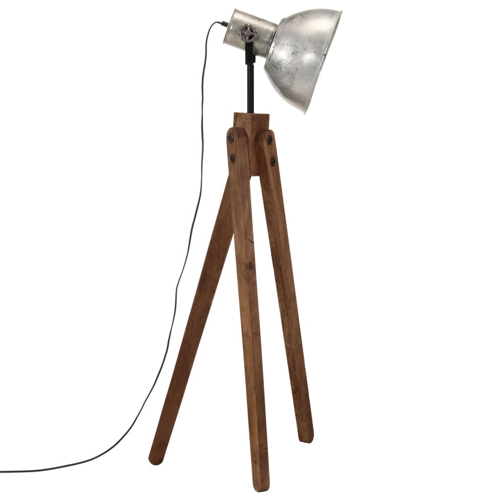 Floor Lamp 25 W Vintage Silver 45x45x120 cm E27