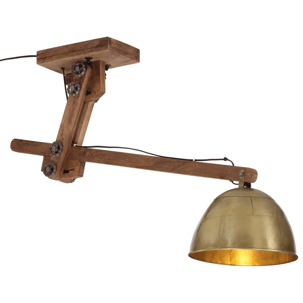 Ceiling light 25 W antique brass 105x30x65-108 cm E27