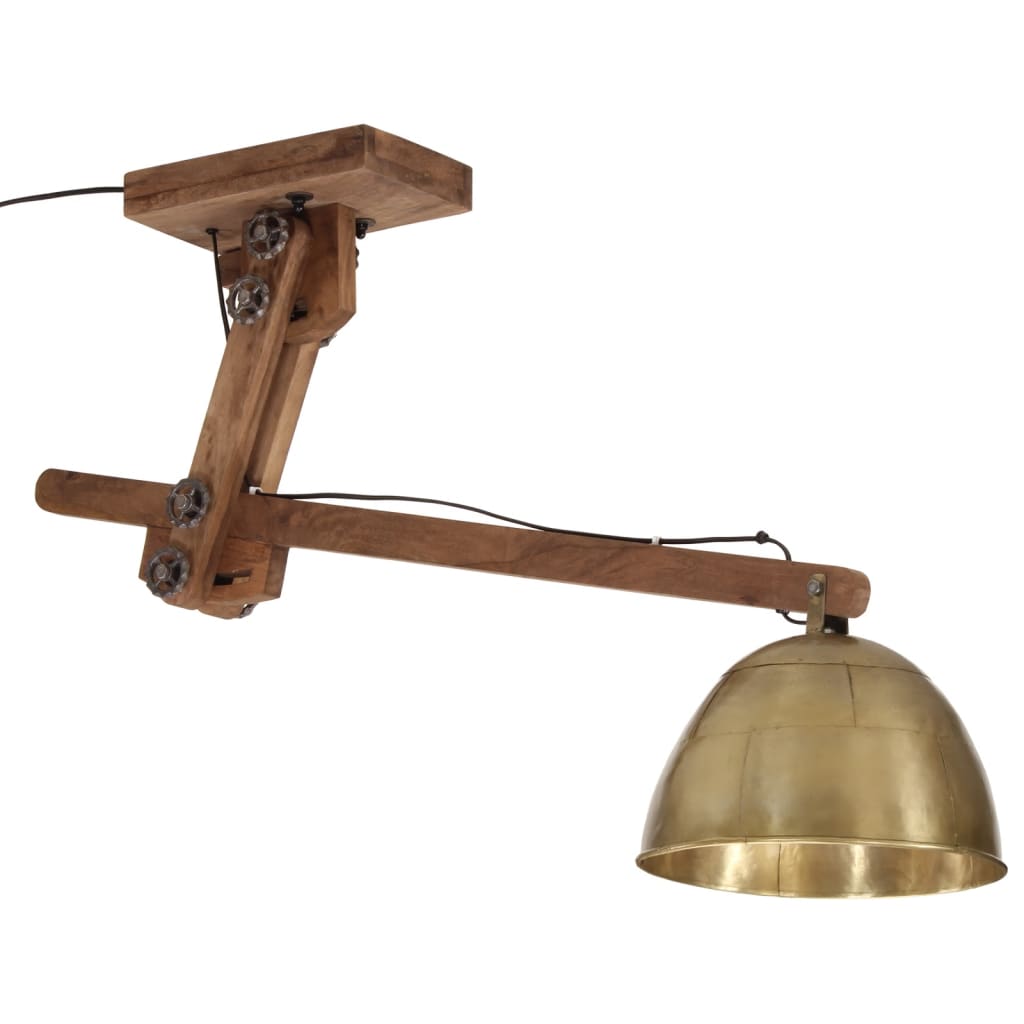 Ceiling light 25 W antique brass 105x30x65-108 cm E27