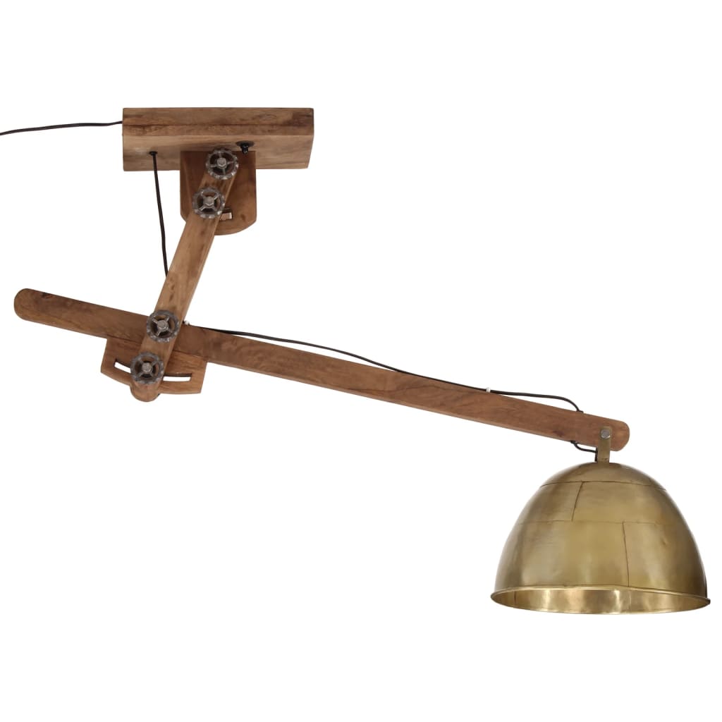 Ceiling light 25 W antique brass 105x30x65-108 cm E27