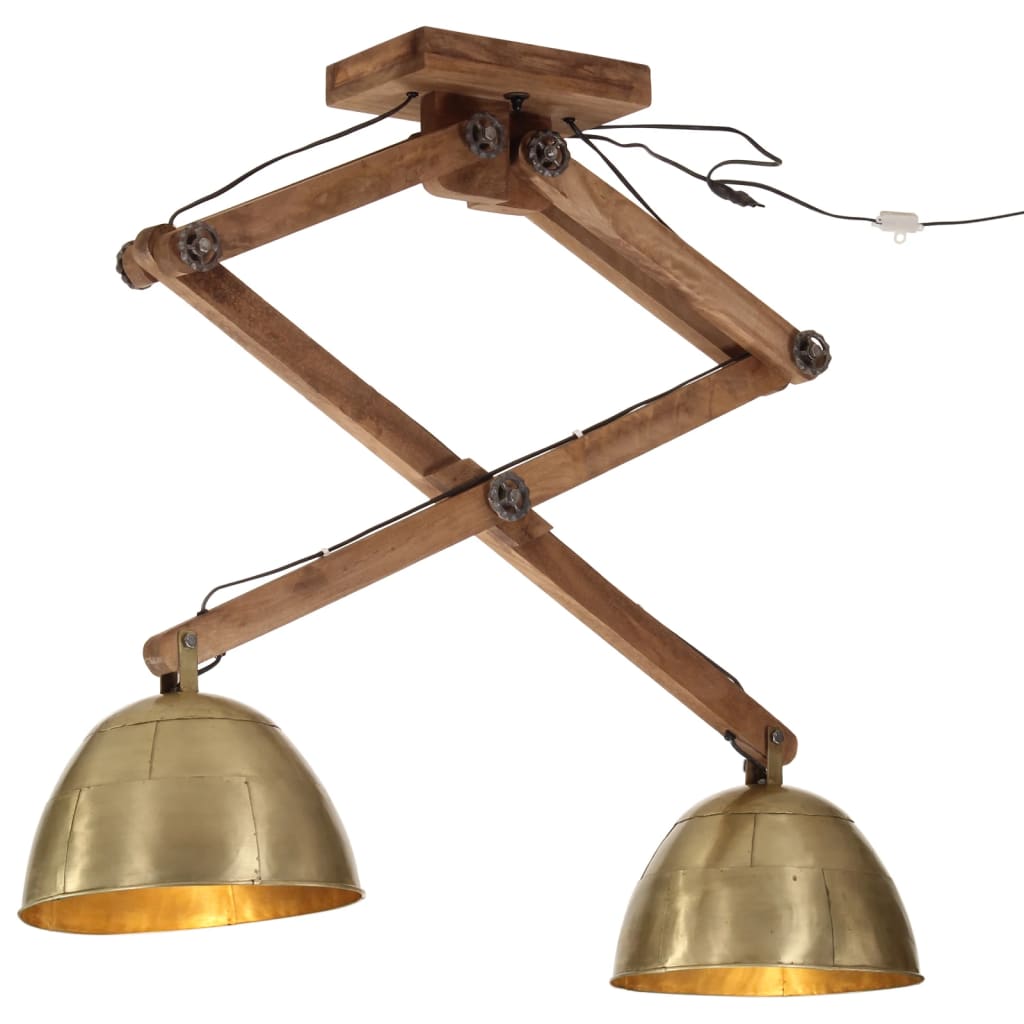 Ceiling light 25 W antique brass 29x18x85 cm E27