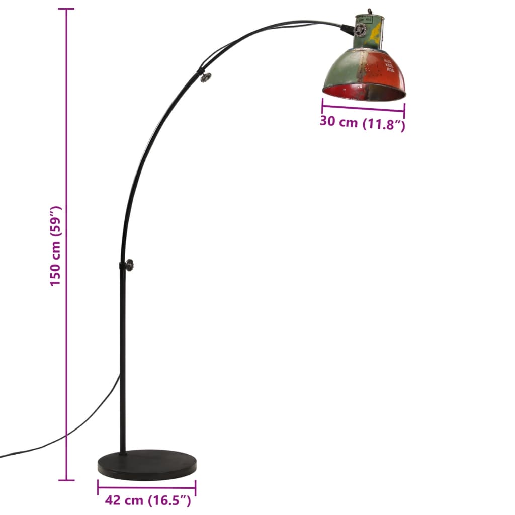 Floor Lamp 25 W Multicolor 150 cm E27