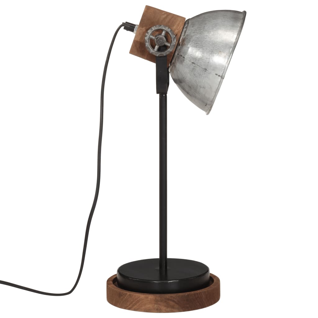 Desk Lamp 25 W Vintage Silver 17x17x50 cm E27