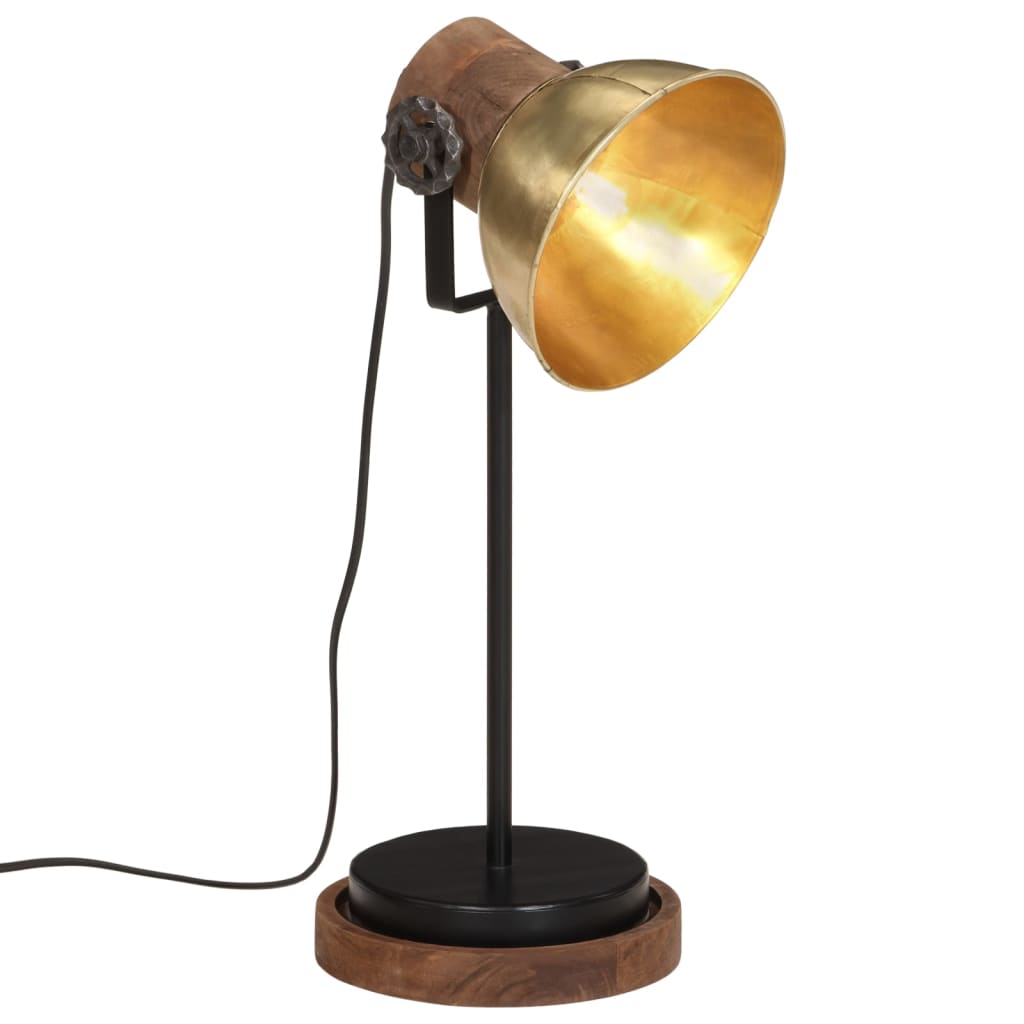 Desk Lamp 25 W Antique Brass 17x17x50 cm E27