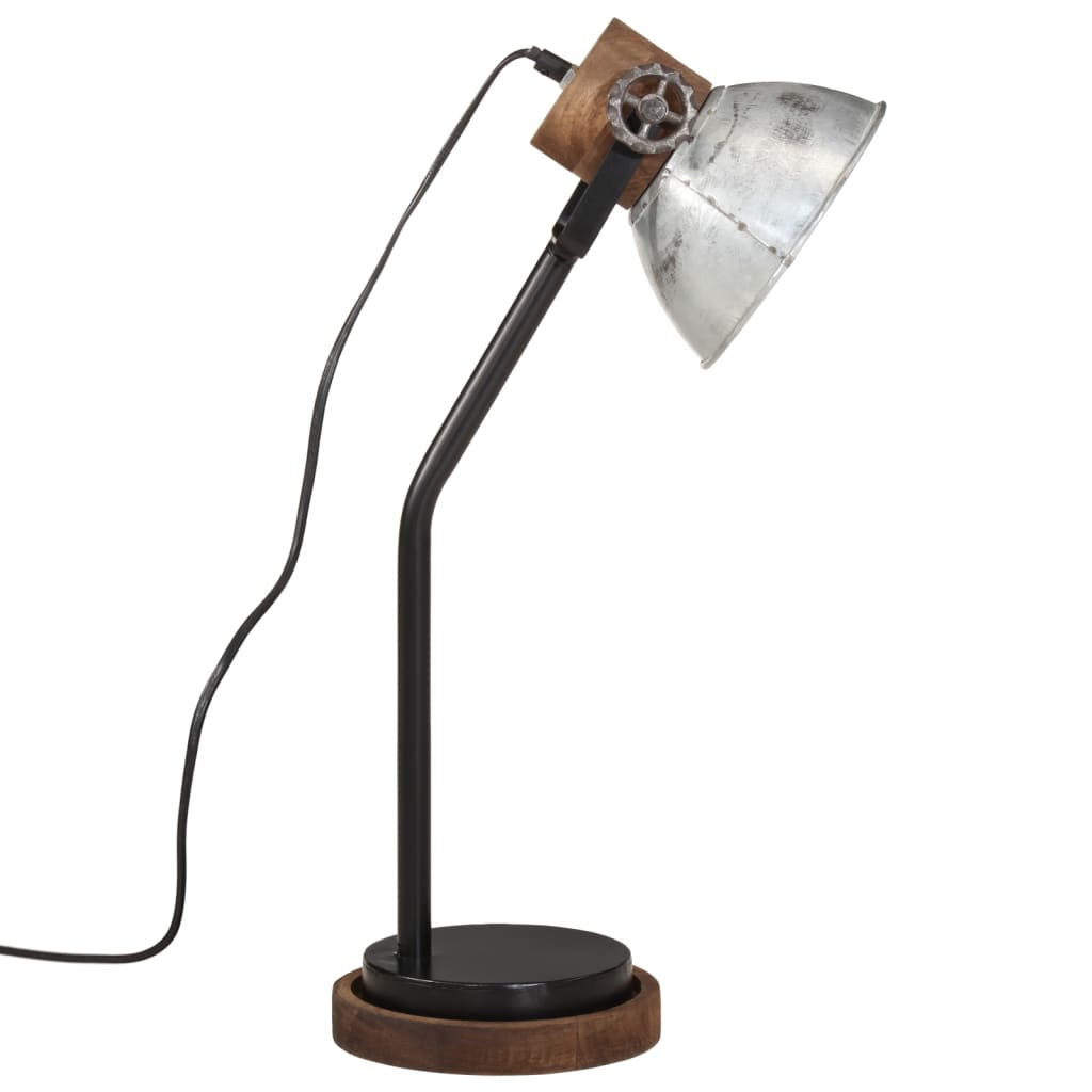 Desk Lamp 25 W Vintage Silver 18x18x60 cm E27