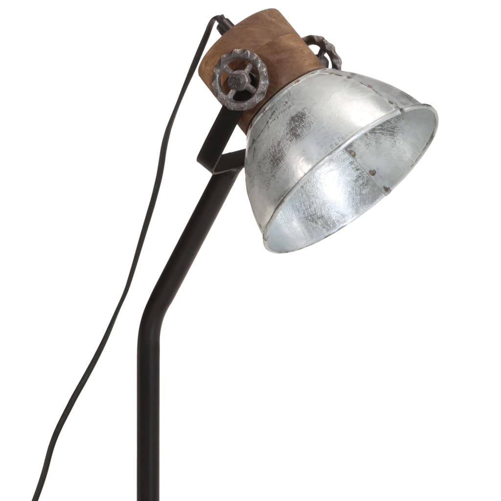 Desk Lamp 25 W Vintage Silver 18x18x60 cm E27