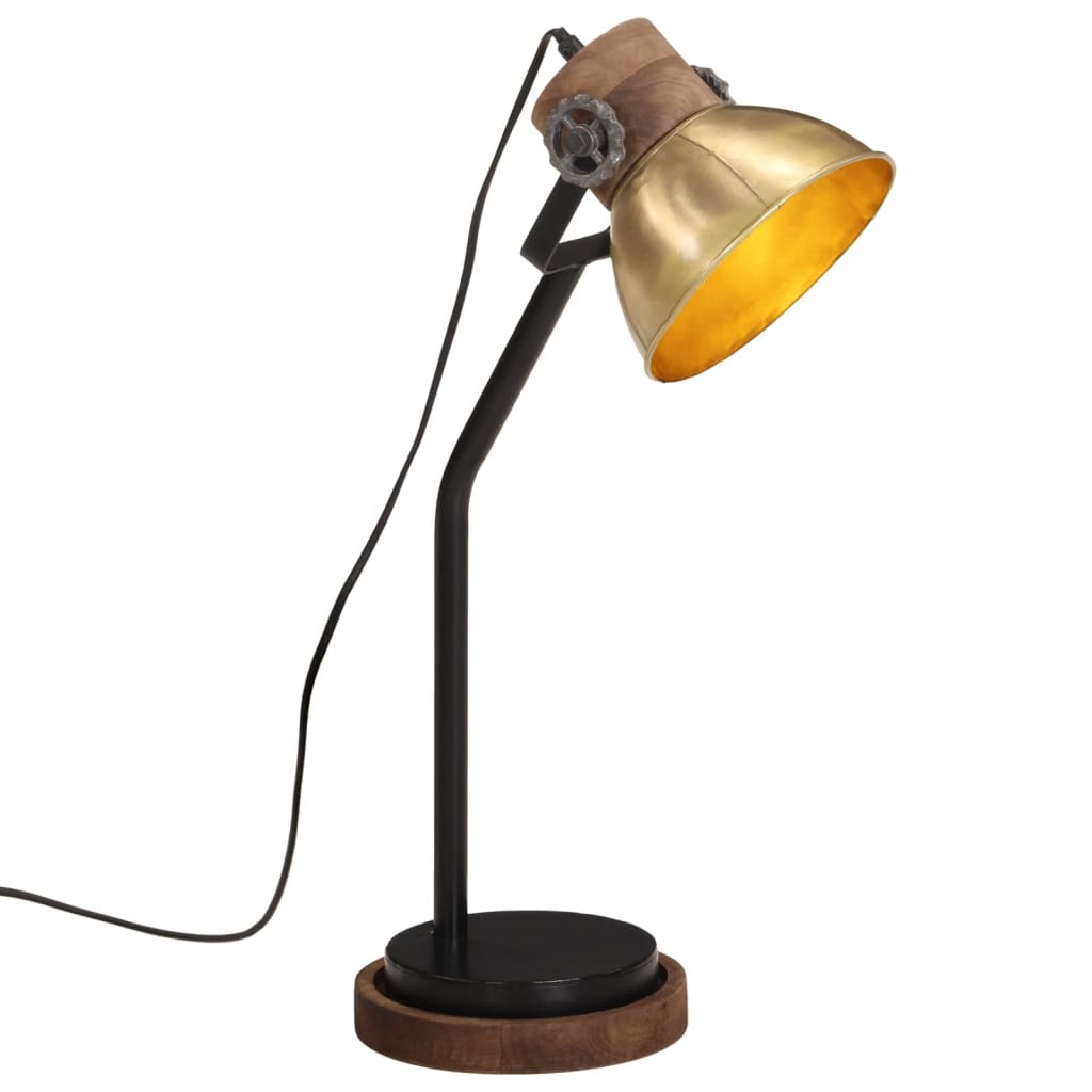 Desk Lamp 25 W Antique Brass 18x18x60 cm E27