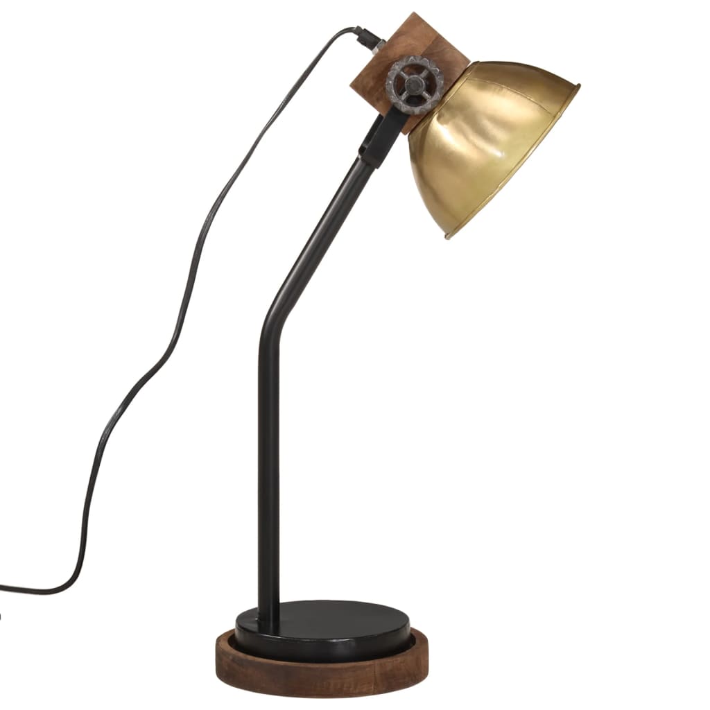 Desk Lamp 25 W Antique Brass 18x18x60 cm E27