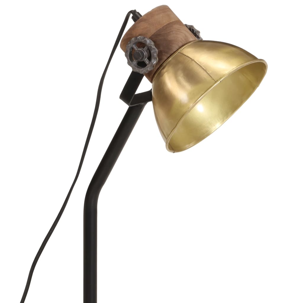 Schreibtischlampe 25 W Antik-Messing 18x18x60 cm E27