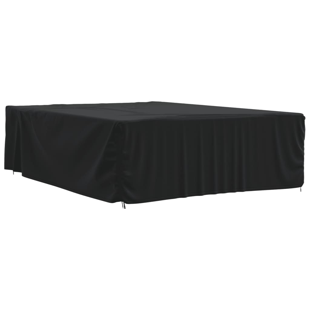 Garden Furniture Cover Black 350x260x90 cm 420D Oxford