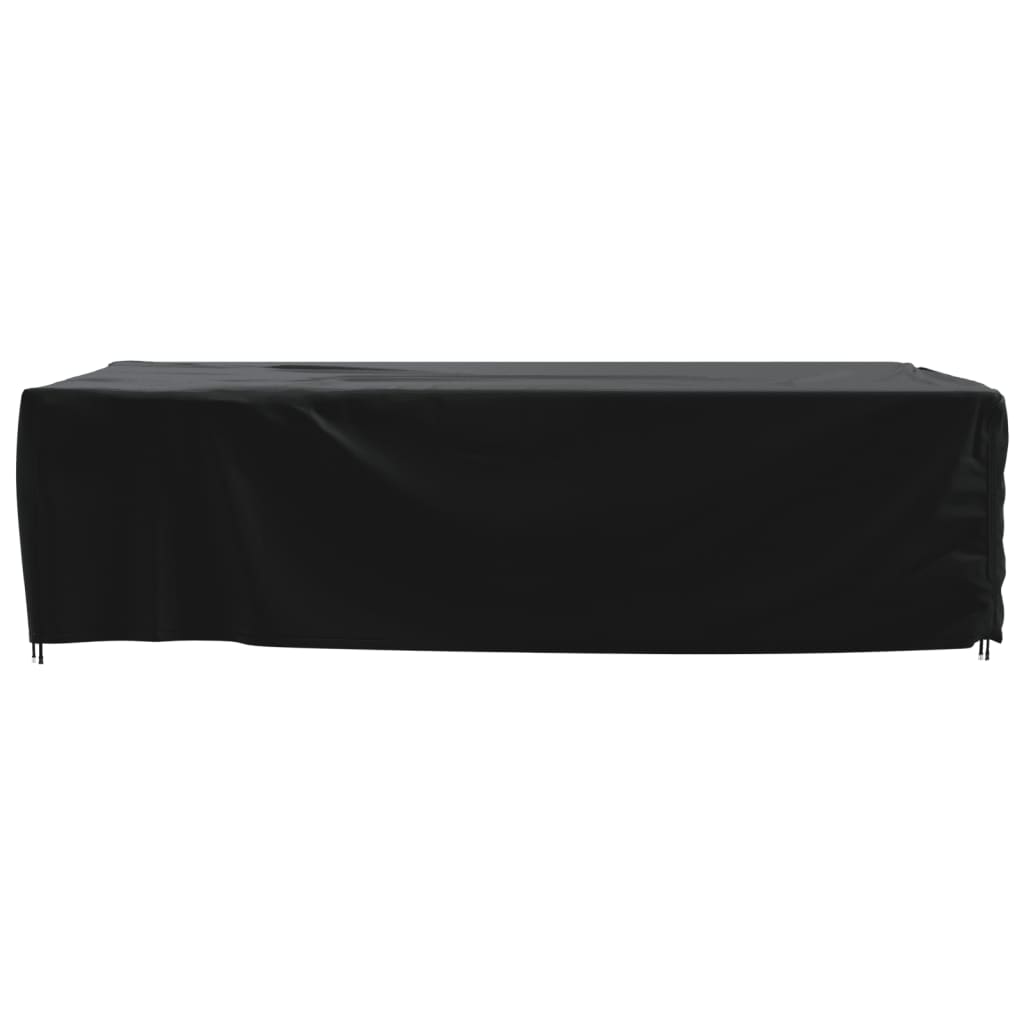 Garden Furniture Cover Black 350x260x90 cm 420D Oxford