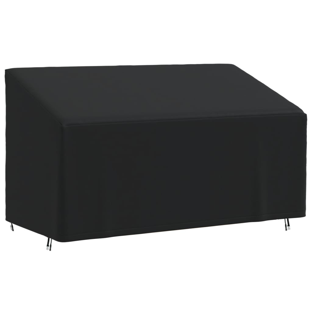 Cover for 3-seater bench Black 175x85x68/94 cm 420D Oxford