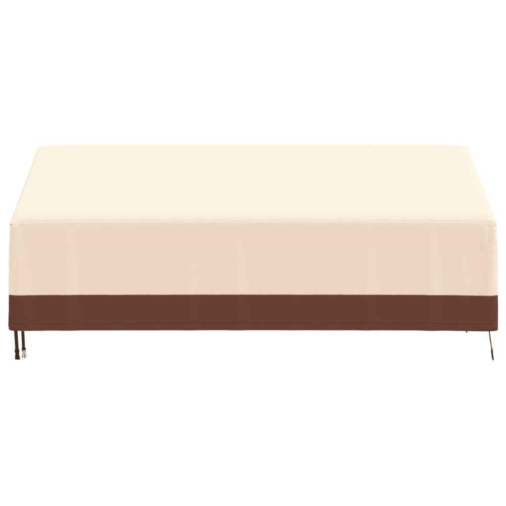 Cover for 3-seater bench Beige 204x86x48/73 cm 600D Oxford