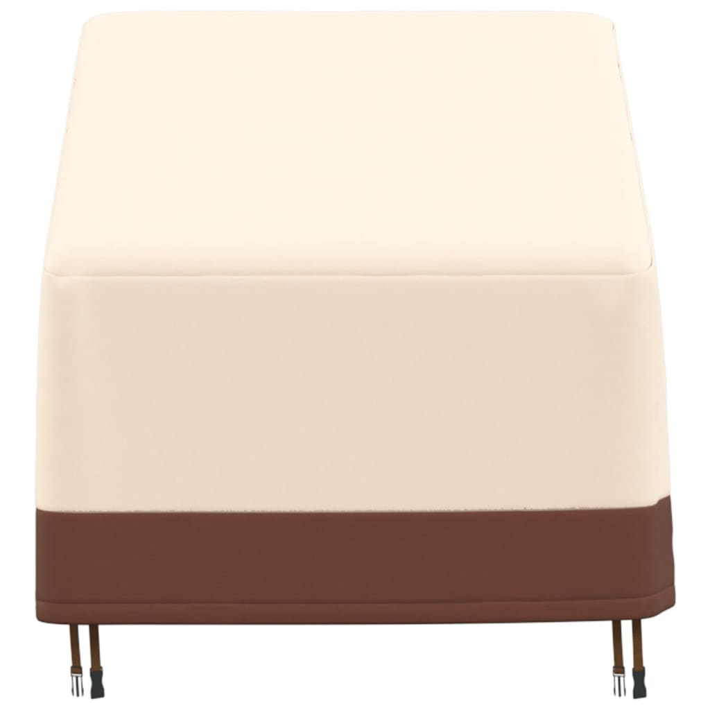 Garden Chair Cover Beige 79x97x48/74 cm 600D Oxford