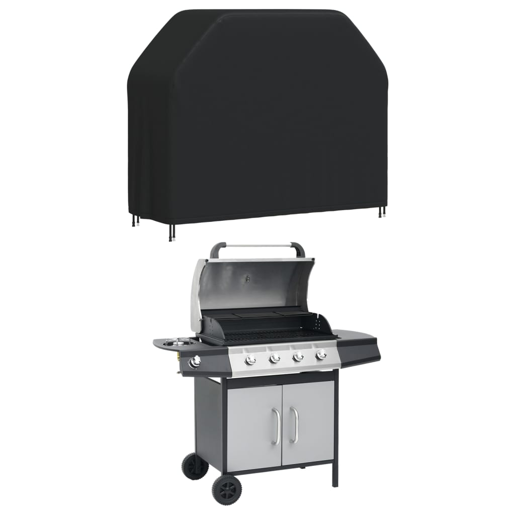 Grill Cover 140x58x106 cm Black 420D Oxford