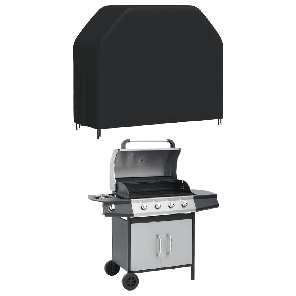 Grill Cover 147x61x112 cm Black 420D Oxford