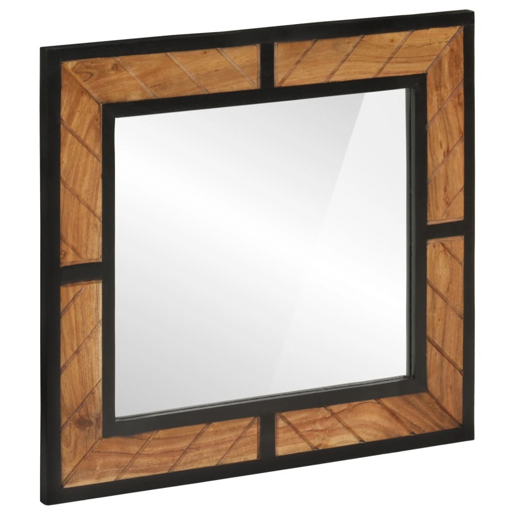 Bathroom mirror 60x1x55 cm solid wood acacia