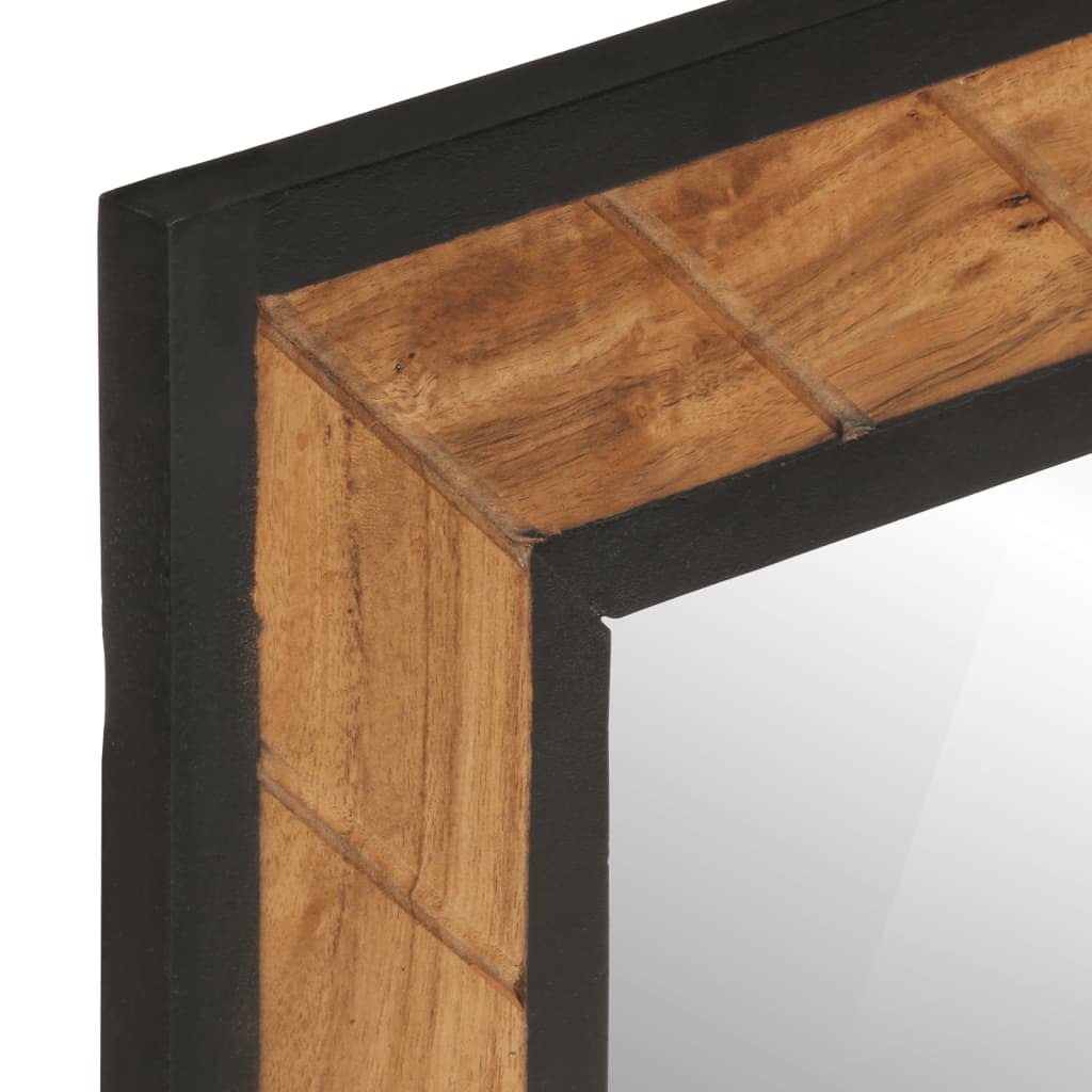 Bathroom mirror 60x1x55 cm solid wood acacia