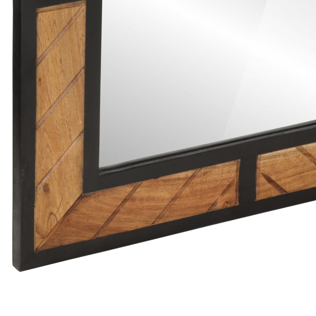 Bathroom mirror 60x1x55 cm solid wood acacia