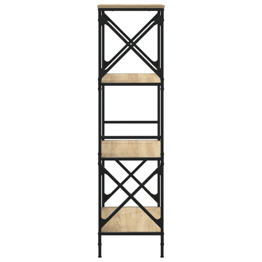 Bücherregal 4 Böden Sonoma-Eiche 59x35x132 cm Holzwerkstoff