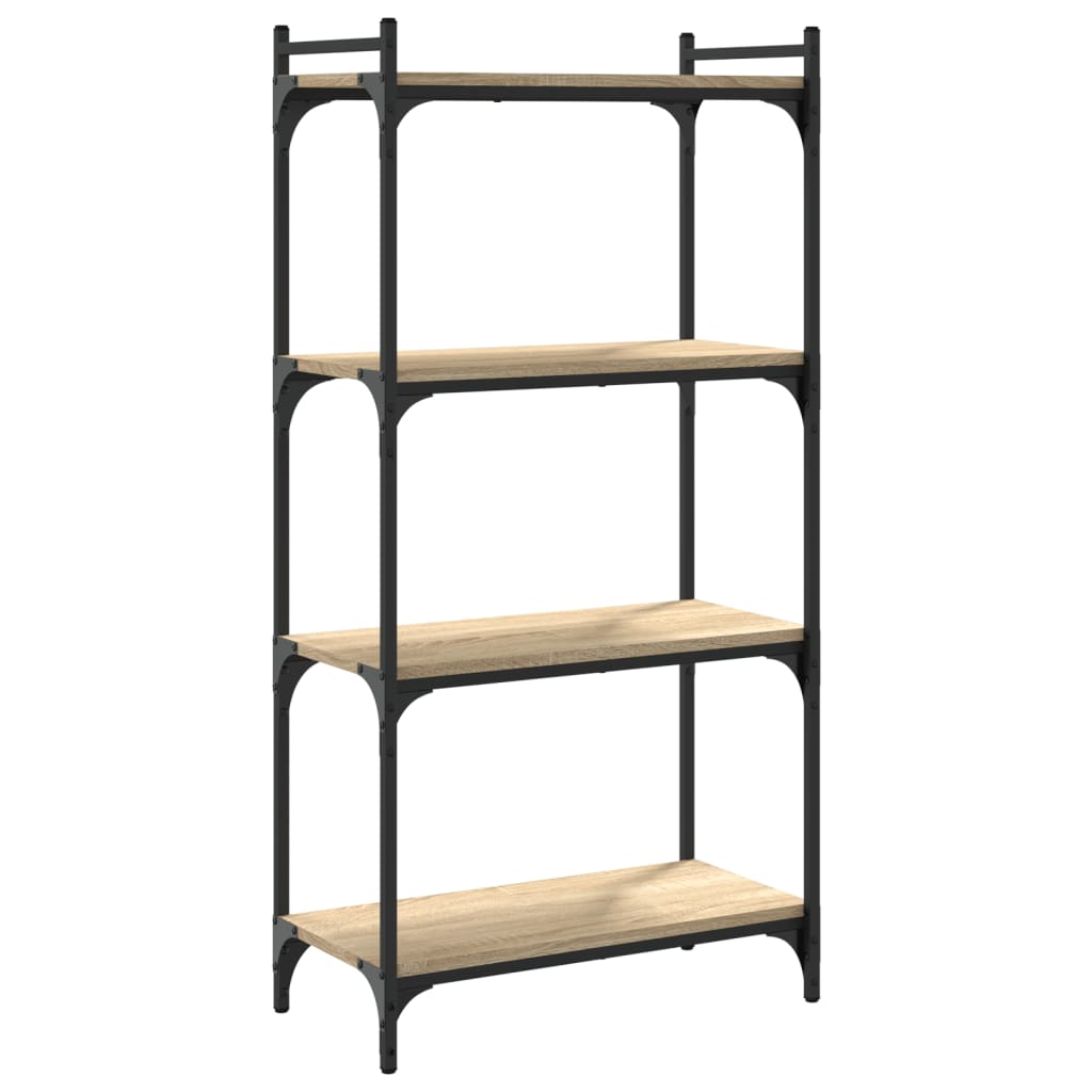 Bookcase 4 shelves Sonoma oak 60x30x120 cm wood material