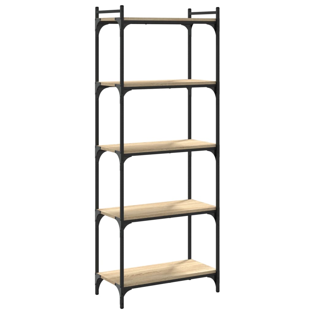 Bookcase 5 shelves Sonoma oak 60x30x154 cm wood material