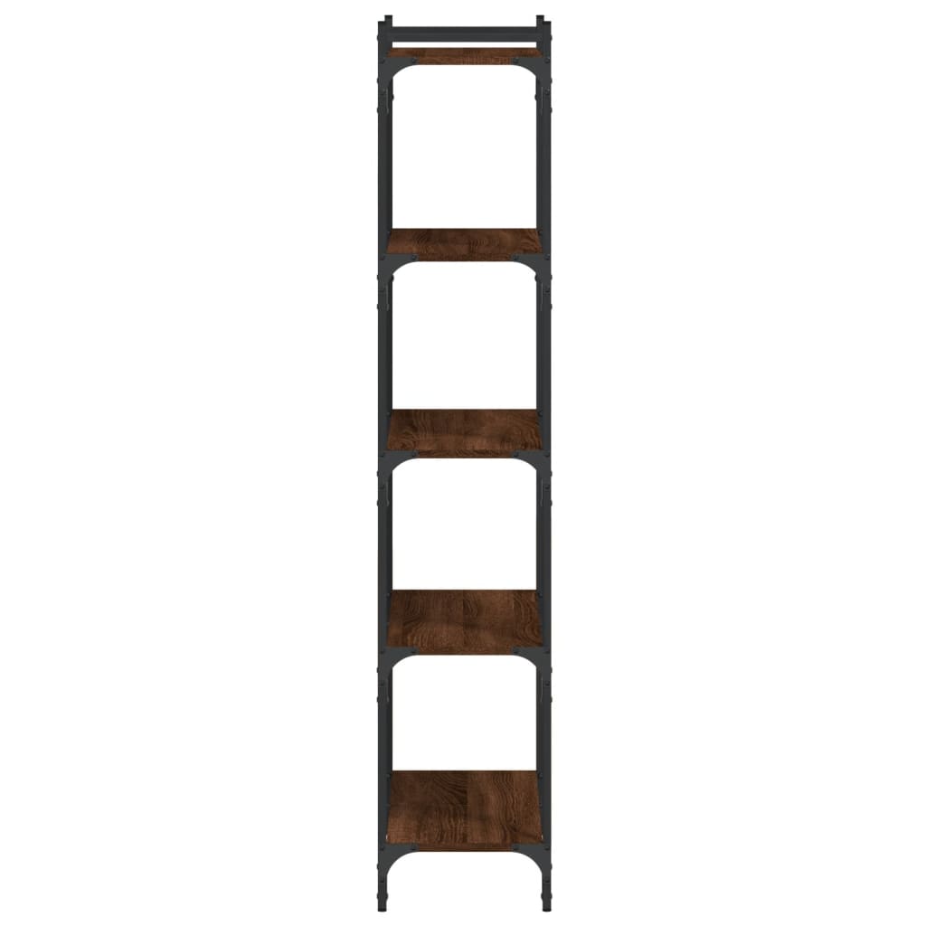 Bücherregal 5 Böden Braun Eiche-Optik 60x30x154cm Holzwerkstoff