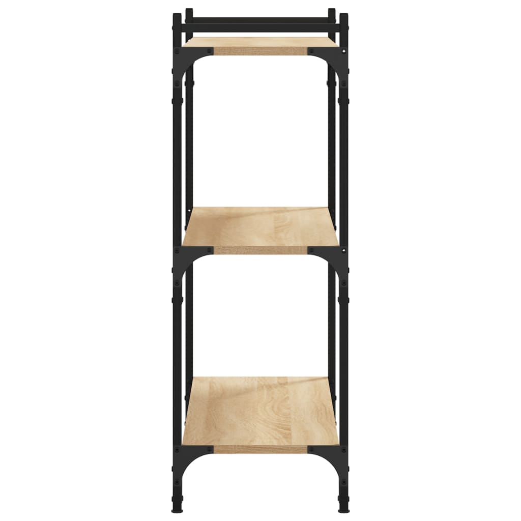 Bookcase 3 shelves Sonoma oak 80x30x86 cm wood material