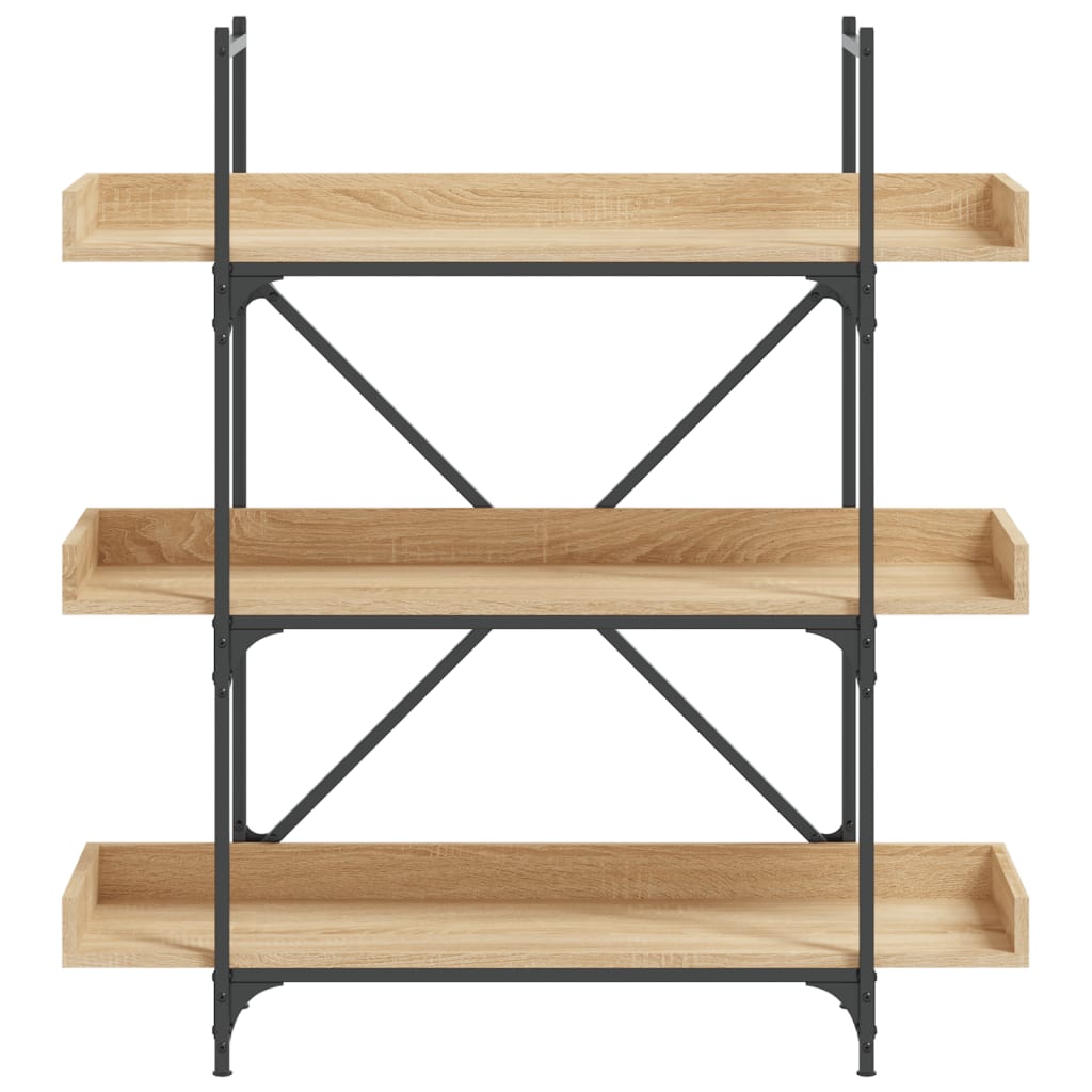 Bookcase 3 shelves Sonoma oak 100x33x108.5 cm wood material