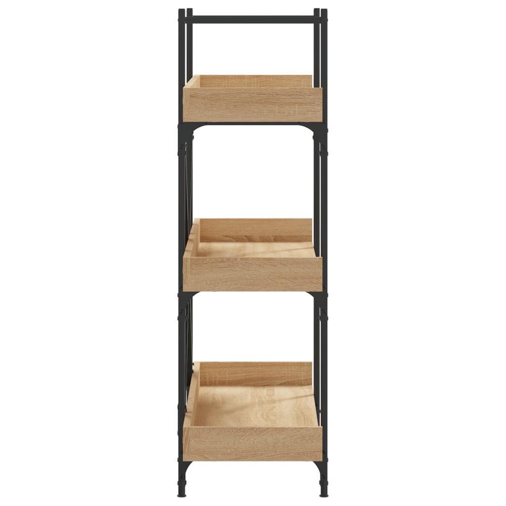 Bookcase 3 shelves Sonoma oak 100x33x108.5 cm wood material