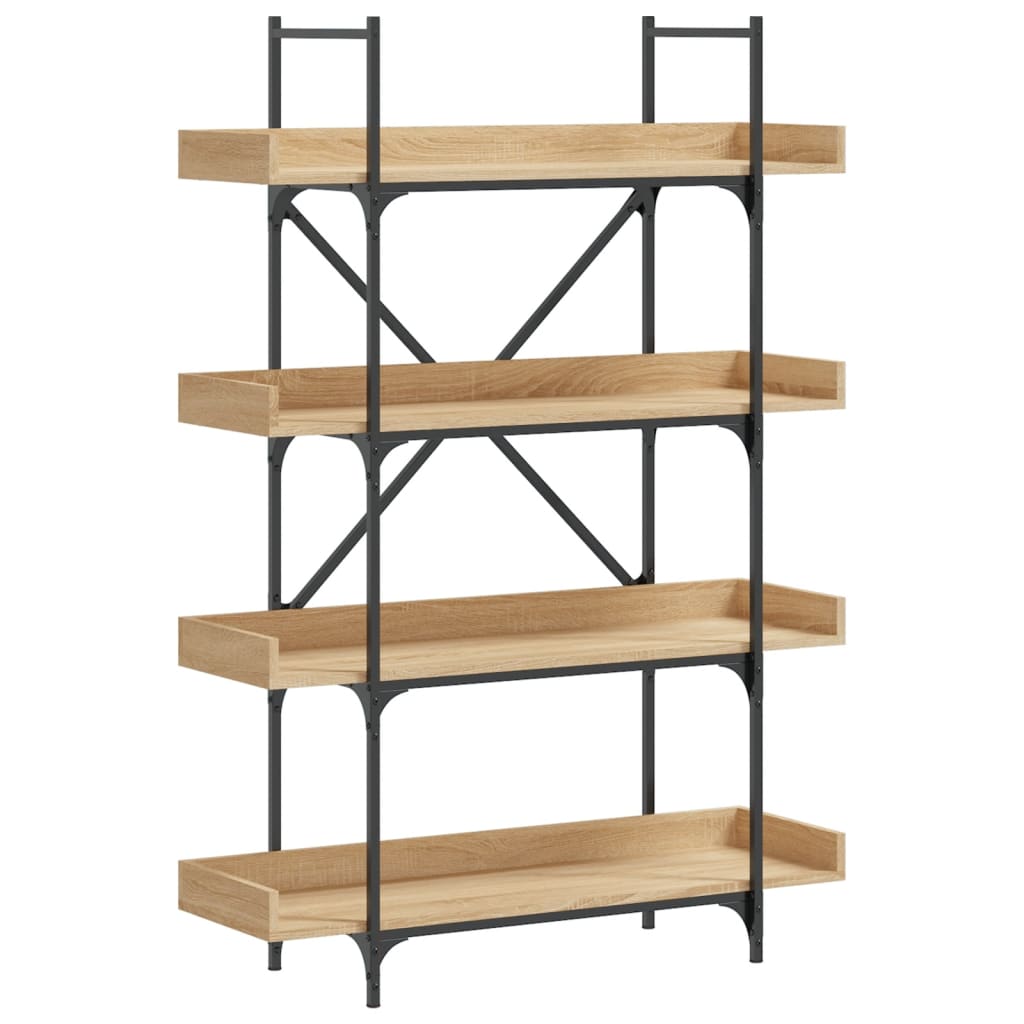 Bookcase 4 shelves Sonoma oak 100x33x145.5 cm wood material