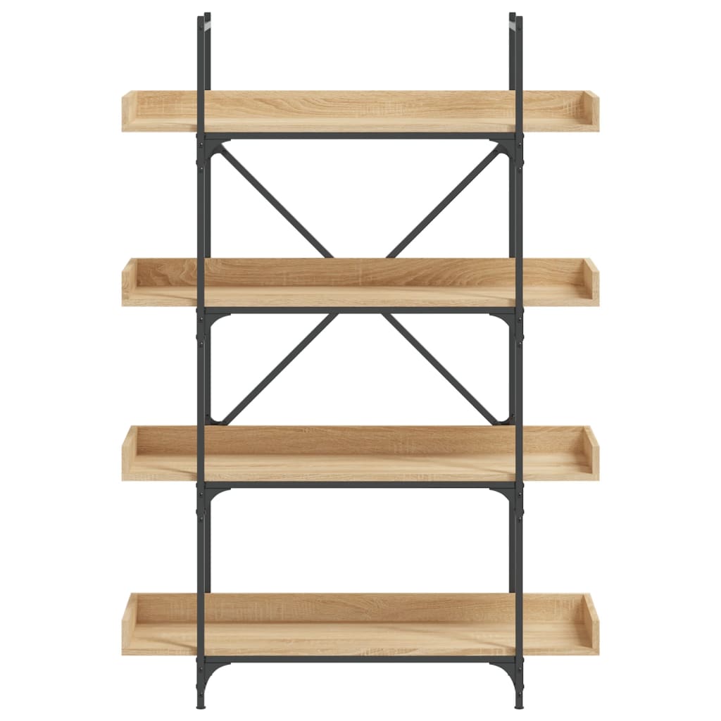 Bookcase 4 shelves Sonoma oak 100x33x145.5 cm wood material