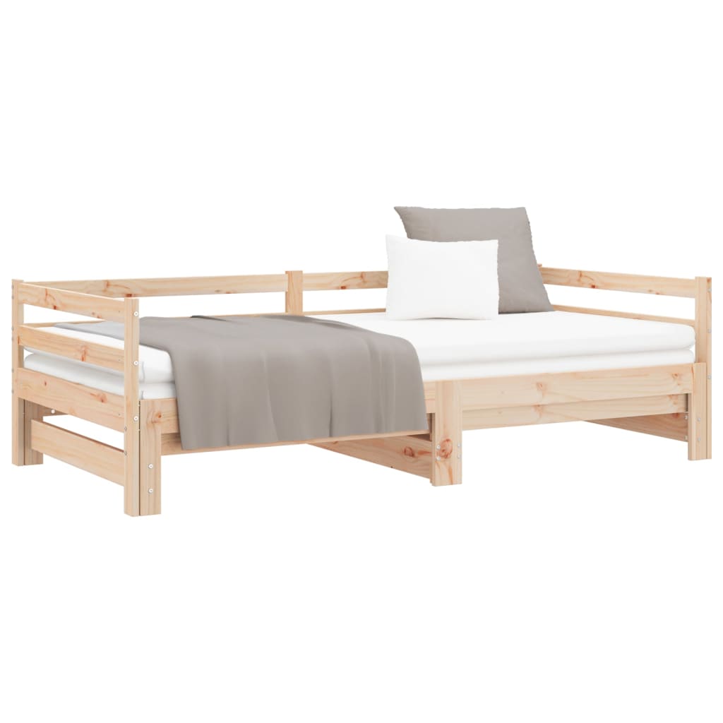 Daybed extendable 90x190 cm solid pine wood