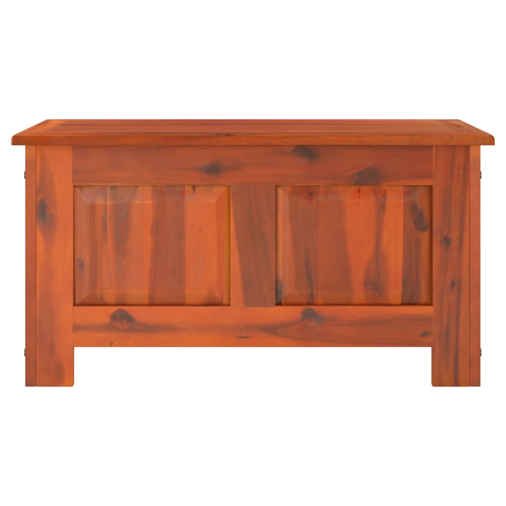 Chest with Lid Brown Solid Wood Acacia