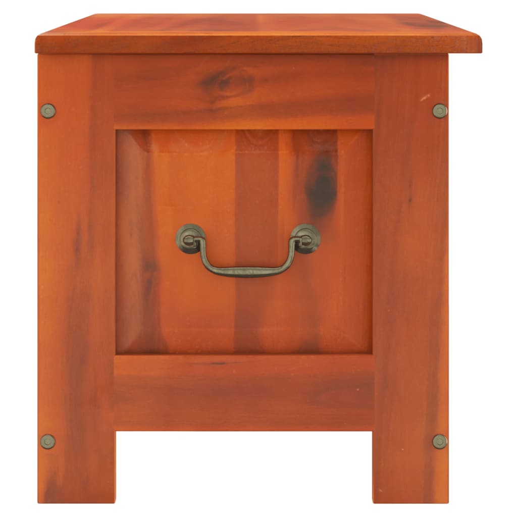 Chest with Lid Brown Solid Wood Acacia