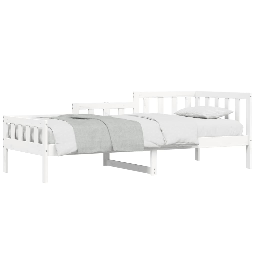 Daybed without mattress white 80x200 cm solid pine wood