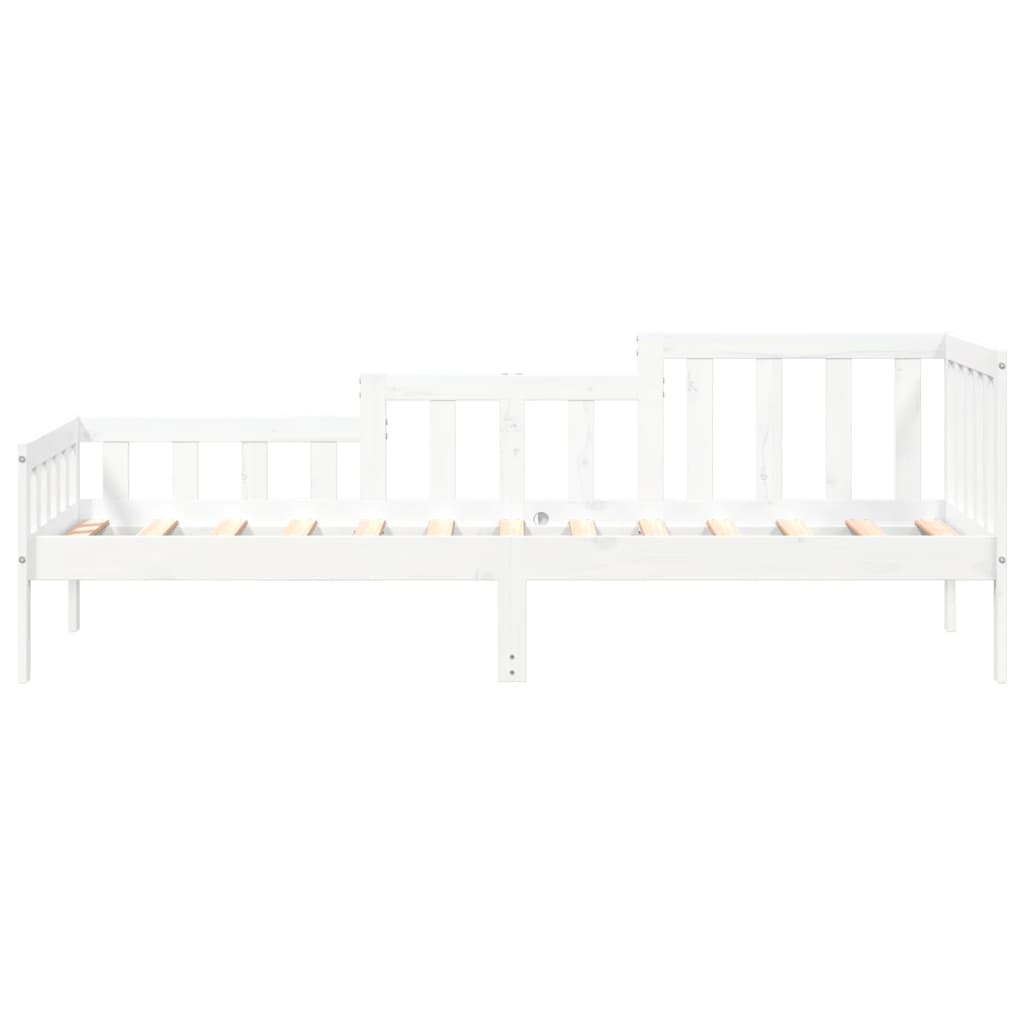 Daybed without mattress white 80x200 cm solid pine wood