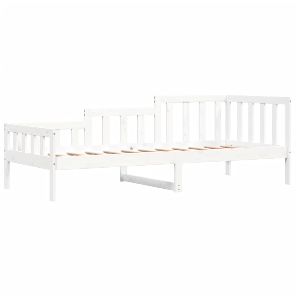 Daybed without mattress white 80x200 cm solid pine wood