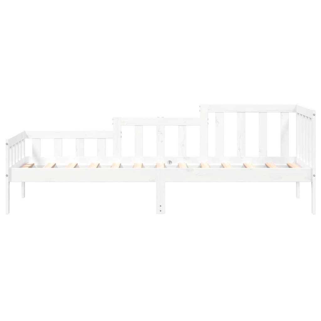 Daybed without mattress white 90x200 cm solid pine wood