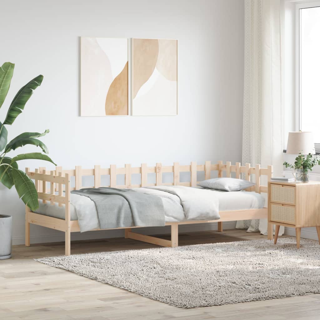 Daybed without mattress 80x200 cm solid pine wood