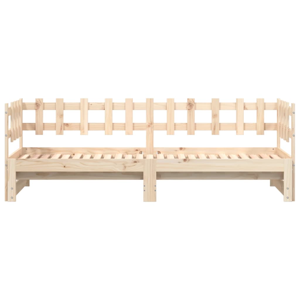 Daybed extendable 2x(80x200) cm solid pine wood