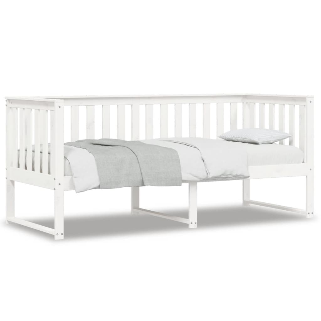 Daybed without mattress white 80x200 cm solid pine wood