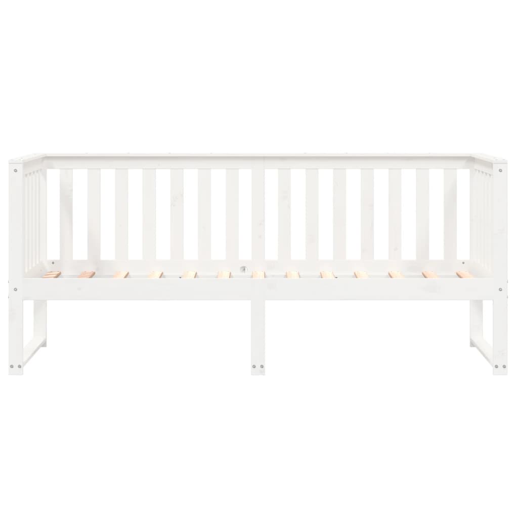 Daybed without mattress white 80x200 cm solid pine wood