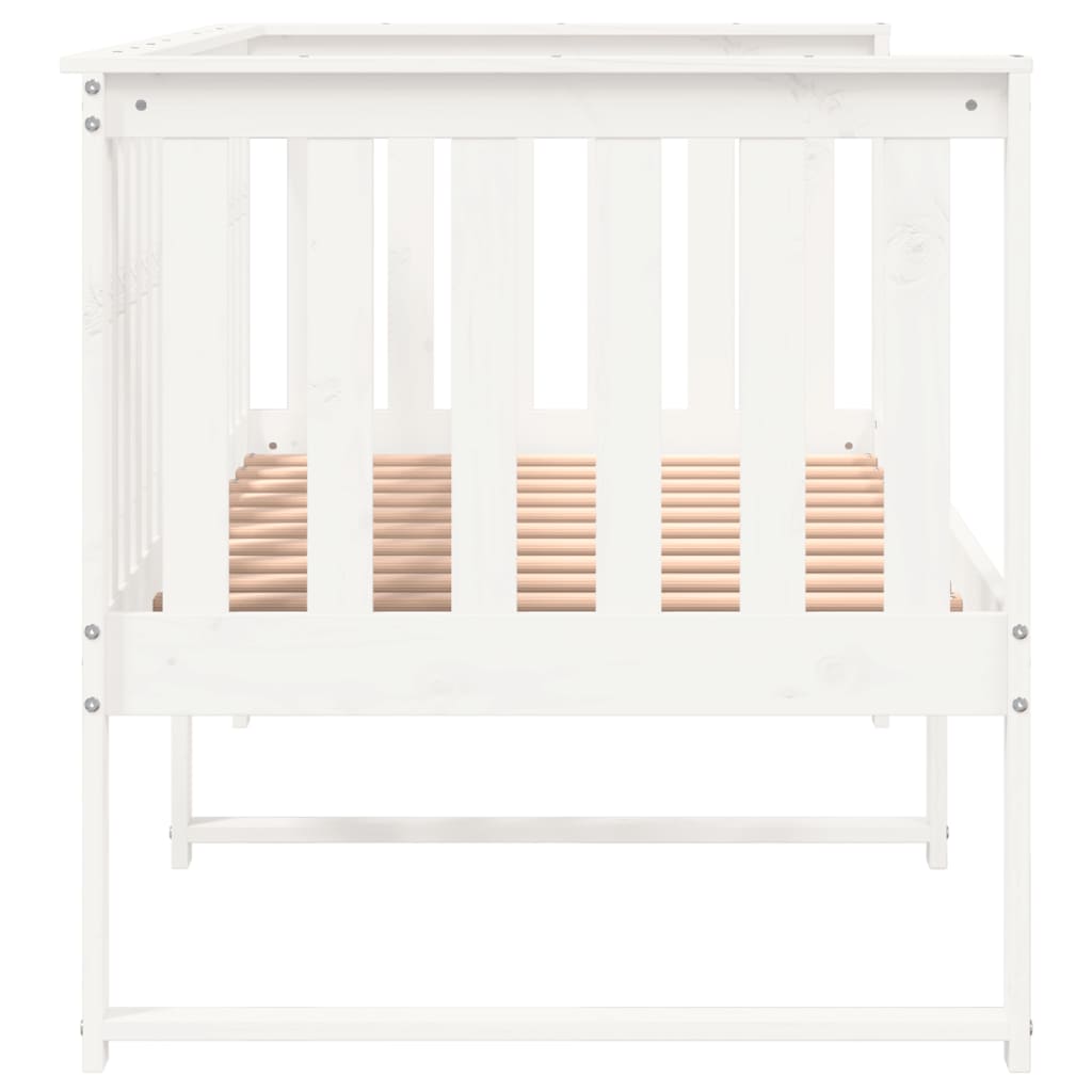 Daybed without mattress white 80x200 cm solid pine wood