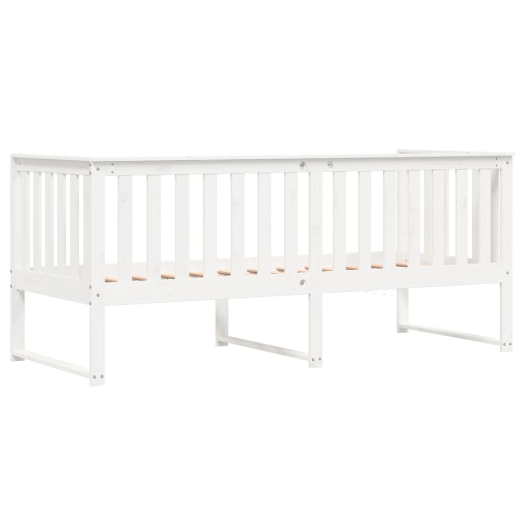 Daybed without mattress white 80x200 cm solid pine wood